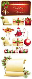 Christmas Elements Vector 2