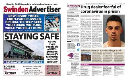 Swindon Advertiser – March 30, 2020