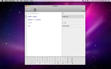 Magic Calculator v2.6 Mac OS X