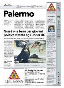 la Repubblica Palermo - 5 Settembre 2018