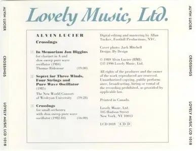 Alvin Lucier - Crossings (1990)