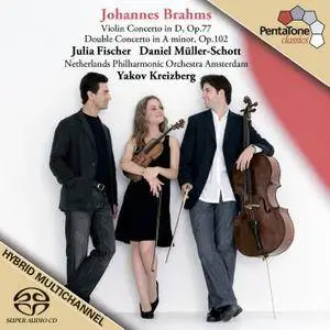 Julia Fischer, Daniel Müller-Schott - Brahms: Violin & Double Concerto (2007) [Official Digital Download 24/96]