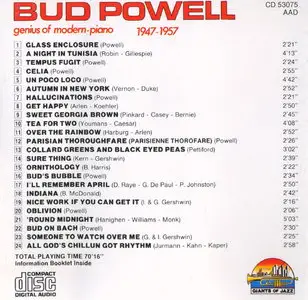 Bud Powell - Celia: Genius of Modern Piano: 1947-1957 [Remastered 1998]