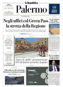 la Repubblica Palermo - 14 Agosto 2021