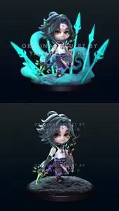 Genshin Impact Chibi Xiao Fan Art