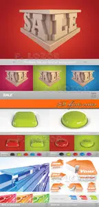 3D objects vector 