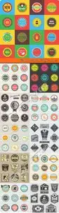 Commercial labels and badges vector 22 