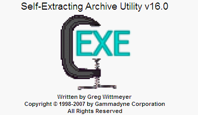 Self-Extracting Archive Utility ver.16.0