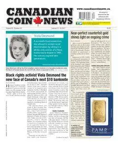 Canadian Coin News - January 10-23, 2017
