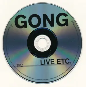 Gong - Live Etc. (1977) [2015, Universal Music Japan, UICY-77390/1]