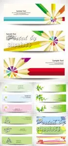 Cute Banners Vector