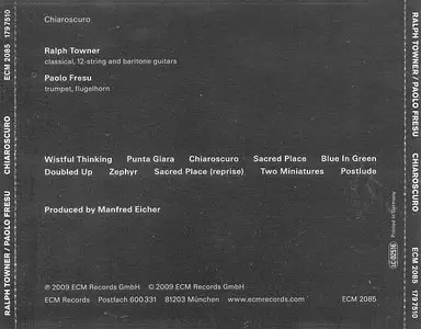 Ralph Towner / Paolo Fresu - Chiaroscuro (2009) {ECM 2085}