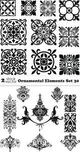 Vectors - Ornamental Elements Set 30