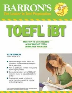 Barron's TOEFL iBT with CD-ROM and 2 Audio CDs, 13th edition