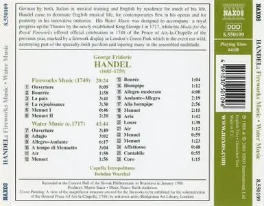 Bohdan Warchal, Capella Istropolitana - Handel: Fireworks Music; Water Music (2001)