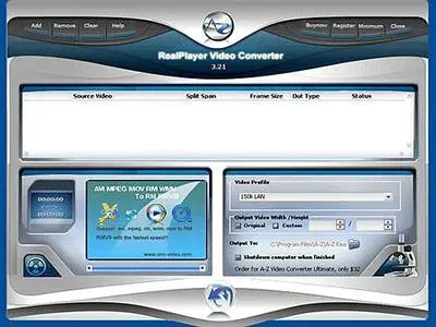 A-Z RealPlayer Video Converter v3.75