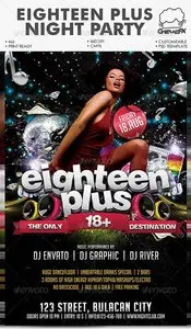 GraphicRiver Eighteen Plus Night Party Template