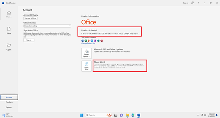 Microsoft Office 2024 Version 2402 Build 17303.20000 Preview LTSC AIO (x86/x64) Multilingual