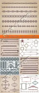 Border decoration element and frame vector