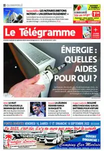 Le Télégramme Quimperlé – 16 septembre 2022