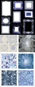 Vector - Vintage frame and ornaments