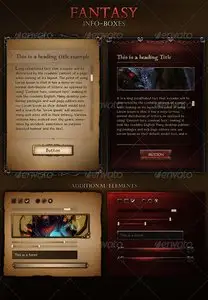 GraphicRiver Fantasy Info Boxes