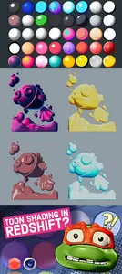 Toon Shader MatCap Pack for (C4D Blender Maya Nomad Sculpt ZBrush)