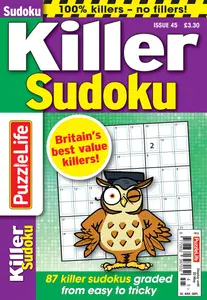 PuzzleLife Killer Sudoku - March 2025