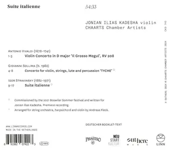 Jonian Ilias Kadesha, CHAARTS Chamber Artists - Suite italienne: Vivaldi, Sollima, Stravinsky (2024)