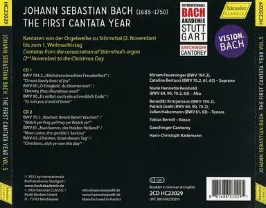 Hans-Christoph Rademann, Gaechinger Cantorey - Johann Sebastian Bach: The First Cantata Year Vol.5 (2024)