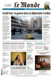 Le Monde du Dimanche 22 et Lundi 23 Juin 2025