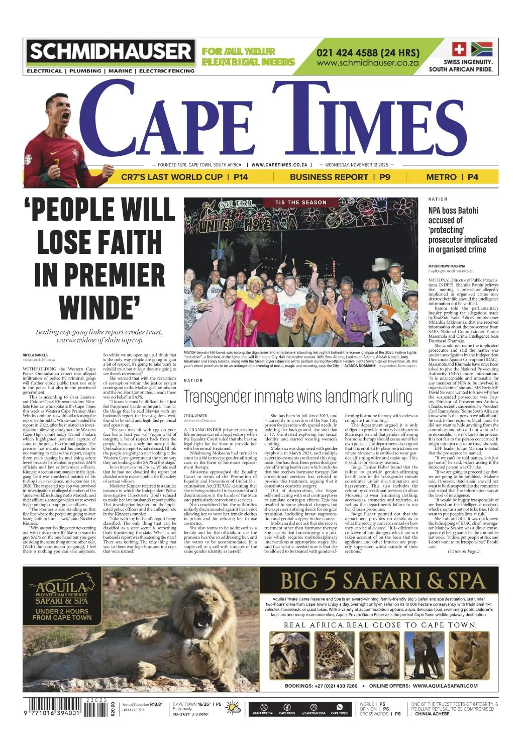 Cape Times - 12 November 2025