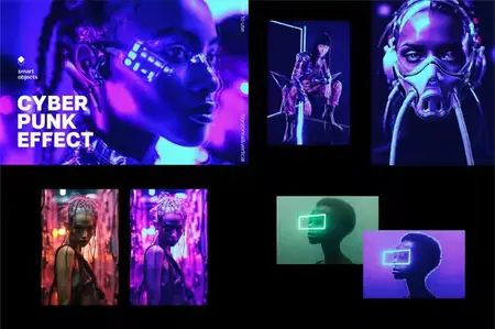 Cyberpunk Photo Effect for Photoshop