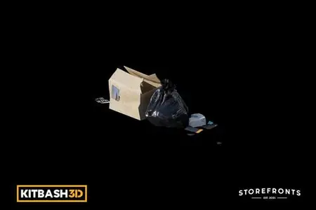Kitbash: Storefronts - Sidewalk Trash C 3JVCQPX