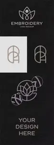 Fabric Embroidery Logo PSD Mockup Template