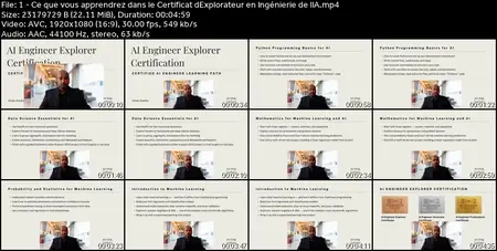 [FR] Certificat d’Explorateur en Ingénierie de l’IA
