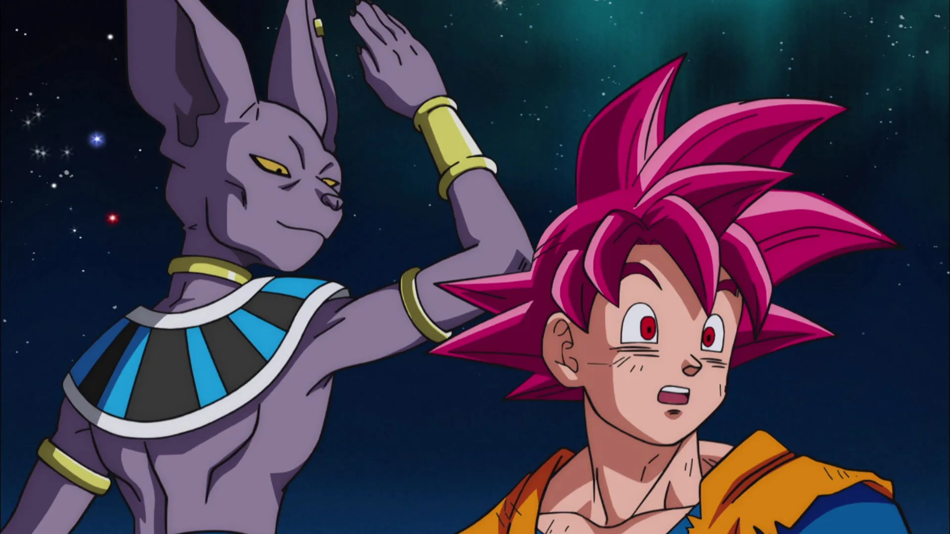 Dragon Ball Super (2015 S01E12 The Universe Will Shatter Clash! Destroyer vs Super Saiyan God! ZR