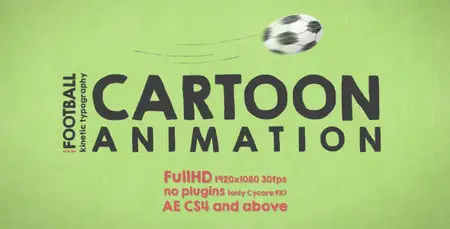 Soccer Kinetic Typography Cartoon - Project for After Effects (VideoHive)