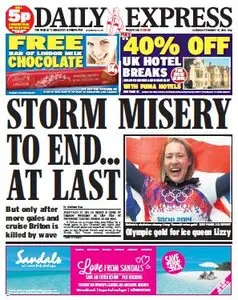 Daily Express - 15 Saturday February 2014