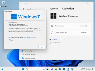 Windows 11 Enterprise 22H2 Build 22621.2070 (No TPM Required) Preactivated Multilingual