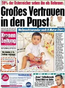 Kronenzeitung vom 25 Dezember 2013