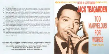 Jack Teagarden - Father Of Jazz Trombone 1928-1947 (2004) {3CD Set Avid Entertainment AMBX 126}