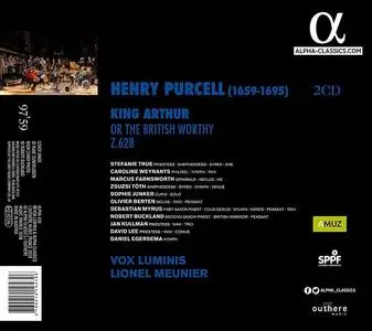 Lionel Meunier, Vox Luminis - Henry Purcell: King Arthur (2018)