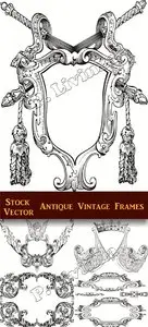Stock Vector - Antique Vintage Frames
