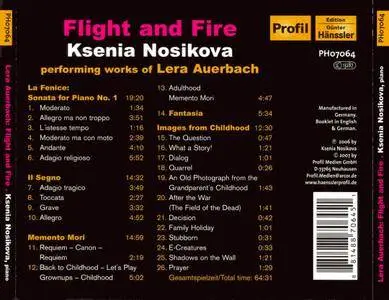 Ksenia Nosikova - Lera Auerbach: Flight And Fire (2007)