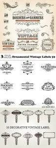 Vectors - Ornamental Vintage Labels 59