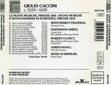 Jordi Savall - Giulio Caccini (c. 1550-1618) - Le Nuove Musiche (1984) {Deutsche Harmonia Mundi GD 77164}