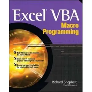 Richard Shepherd,  Excel VBA Macro Programming  (Repost) 