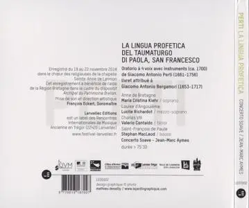Giacomo Antonio Perti - La lingua profetica - Concerto Soave, Jean-Marc Aymes (2019) {Lanvellec Éditions LE00002}