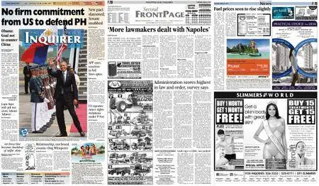 Philippine Daily Inquirer – April 29, 2014